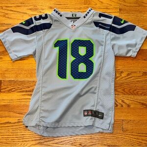 Seattle Seahawks NFL Gray and Navy Jersey